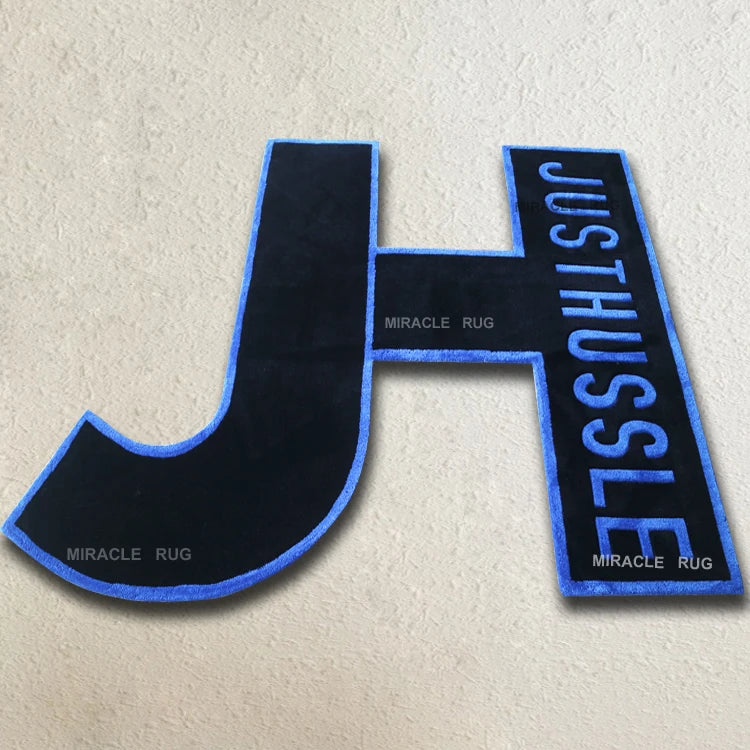 3D Brand Logo Design Custom Carpet Handmade Customized Shape Cut Rugs for Sale