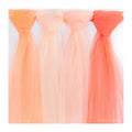 100% Polyester Wholesale colorful Mesh Net Tricot Tulle Fabric for tutu dress Orange tulle mesh fabric