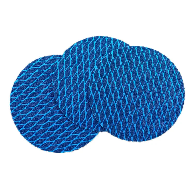 PMS 5-inch 100pcs Flocked Fish Scale Surface Diamond Round Sandpaper Hardware Electronic  Furniture Polishing Sandpaper Disc