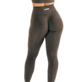 Women's High-Waisted Butt Lifting Fitness Pants Seamless Scrunch Leggings with Solid Pattern for Yoga Workout Activewear