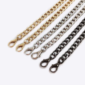Deepeel L1-63 117cm Metal Bag Chain Accessories Lobster Hooks Chain Straps Crossbody Chains