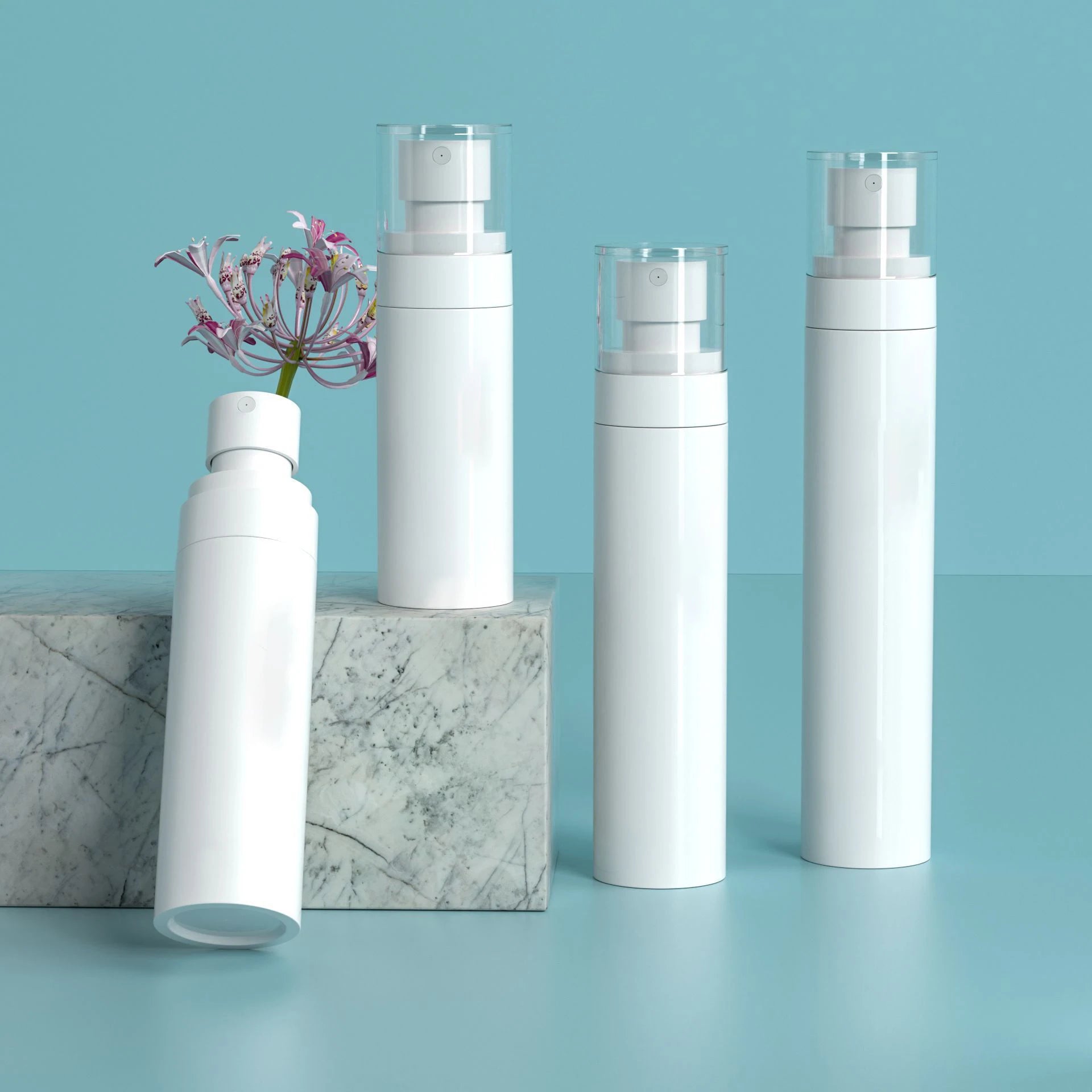 Biodegradable PET Pump Sprayer Mini Spray Bottle 60ml 80ml Fine Mist Skin Care Serum Lotion Eco-Friendly Cosmetic Packaging