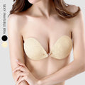Female Sexy Everyday Wireless One-piece Bra Solid Pattern Nude Black Color Nylon Spandex Material Breathable Push-up Invisible