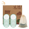 Reusable Eco-friendly 3.15" Bamboo Terry Facial Cleansing Pads Organic Laundry Bag Soft Explolitating Bamboo Cleanser Pads