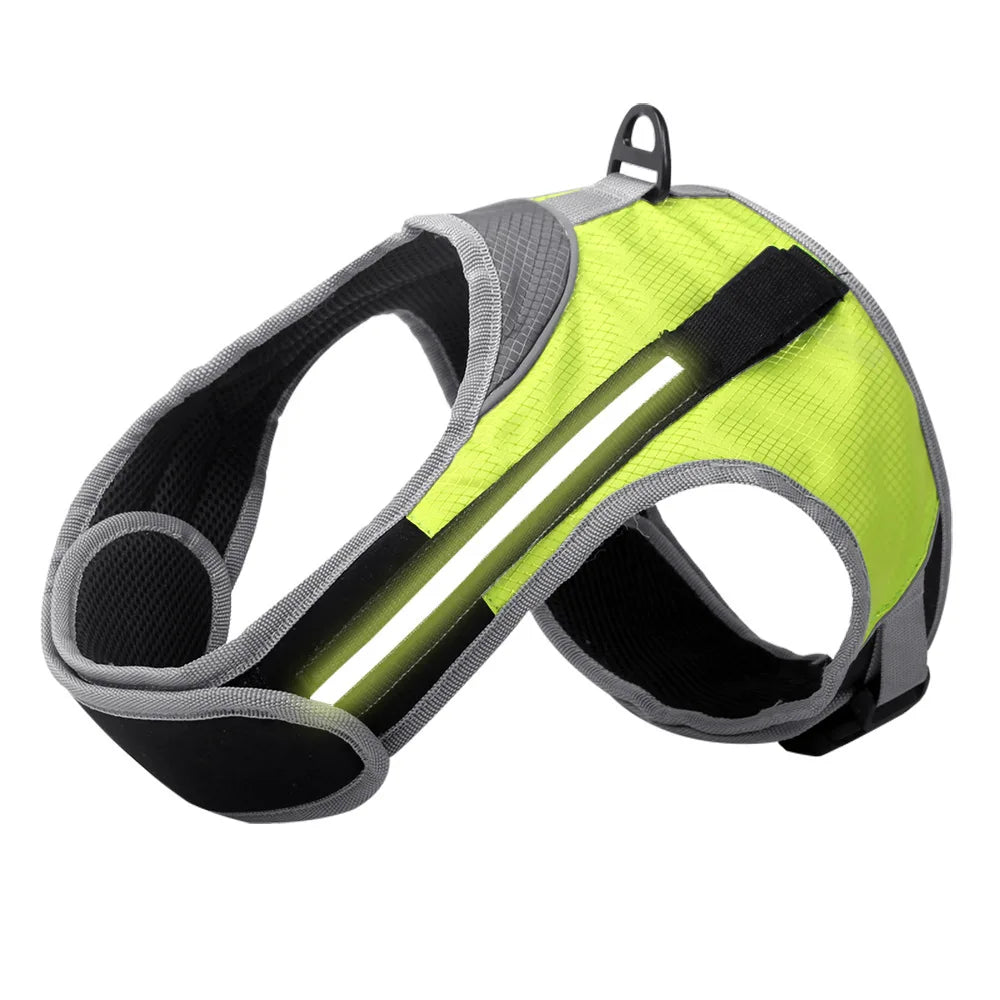 Nighttime Dog Harness with LED Lights for Outdoor Walks Reflective Dog Vest with Anti-Escape Design