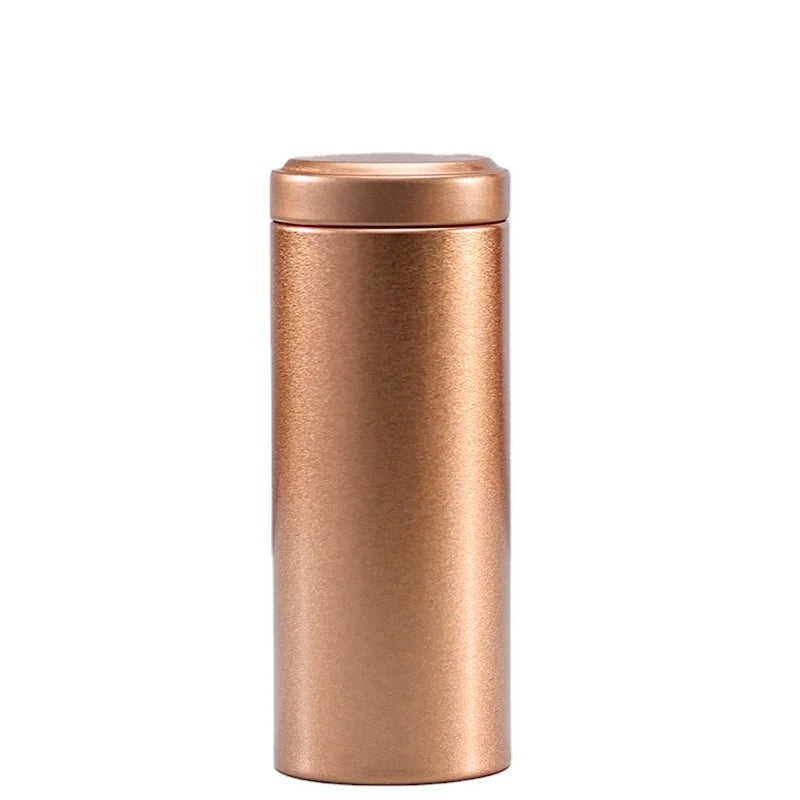 Custom Factory 45*H93mm 18g 20g Tin Box with Food Coffee Tea Tin Round Shape Rust Resistant Metal Tin Cans