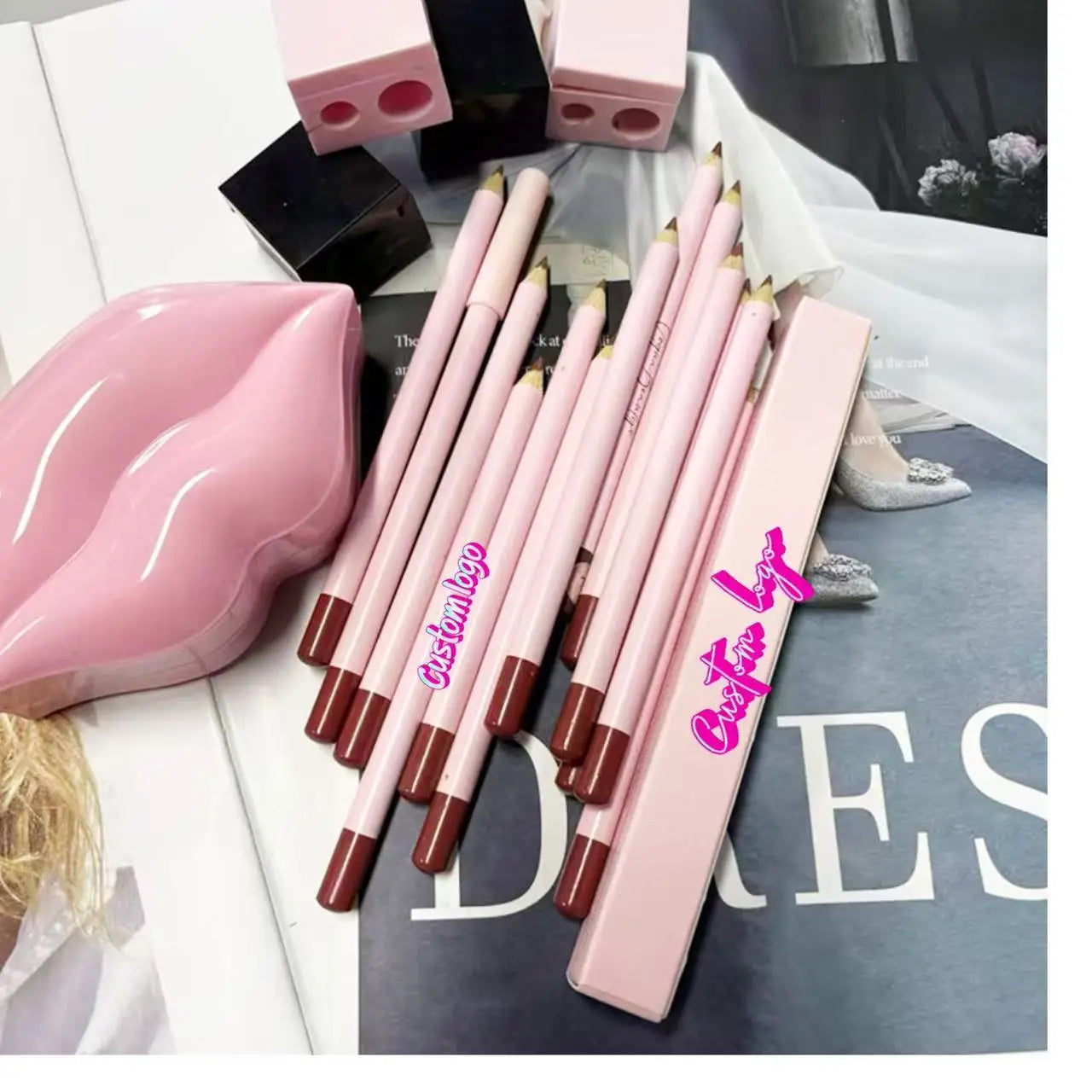 Creamy Lip Liner Private Label Long Lasting Waterproof Pencil Brown Lip Liner