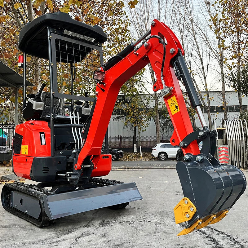 1.8 Ton Mini Excavator EPA Certified Diesel Engine Hydraulic Crawler with Boom Swing Motor KYB Components 3-Year Warranty