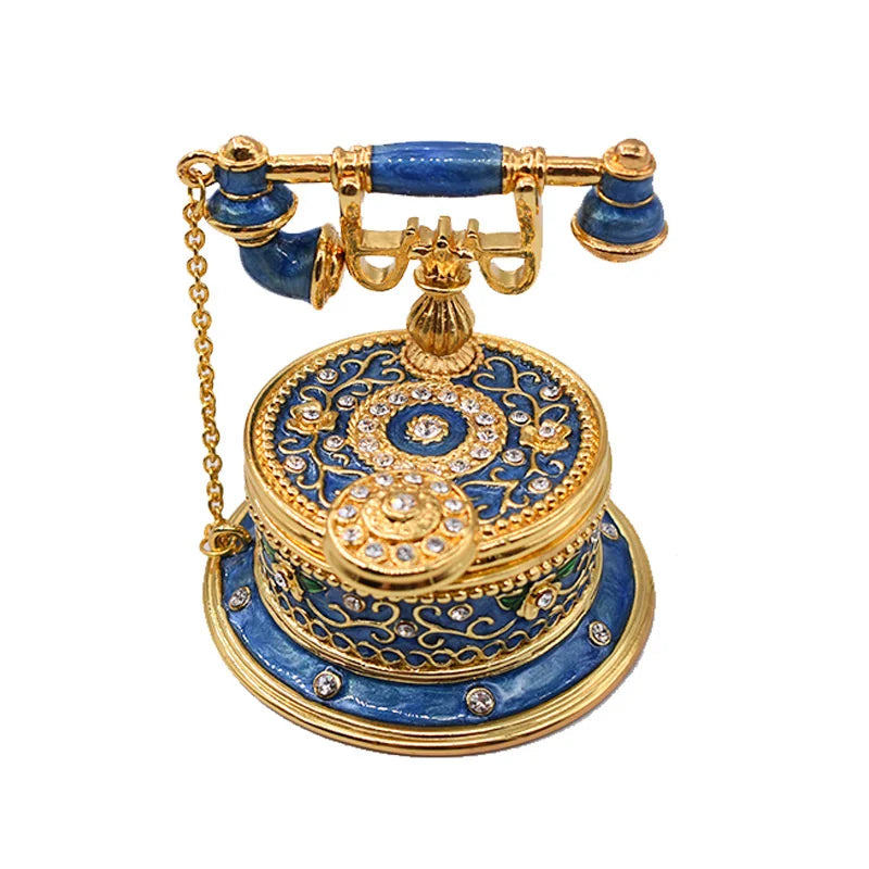 Retro Telephone Tabletop Decoration Metal Crafts Home Room Decorations
