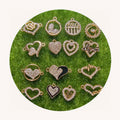 Assorted Advanced Sense Rhinestones Heart Hollow Enamel Charms Couple Trendy Jewelry Gifts Accessories for DIY Necklace Earrings