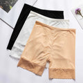 Summer Anti-light Ice Silk Safety Pants Lace Leggings Mesh Outside Wear Women Shorts Pants