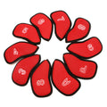 Wholesale Custom 10pcs One Set Number Tag Mesh Golf Clubs Covers Set Golf Iron Headcover