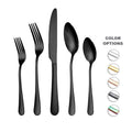 High Quality Flatware Silverware Tableware Knife Fork and Spoon Stainless Steel 18/0 Black Cutlery Set