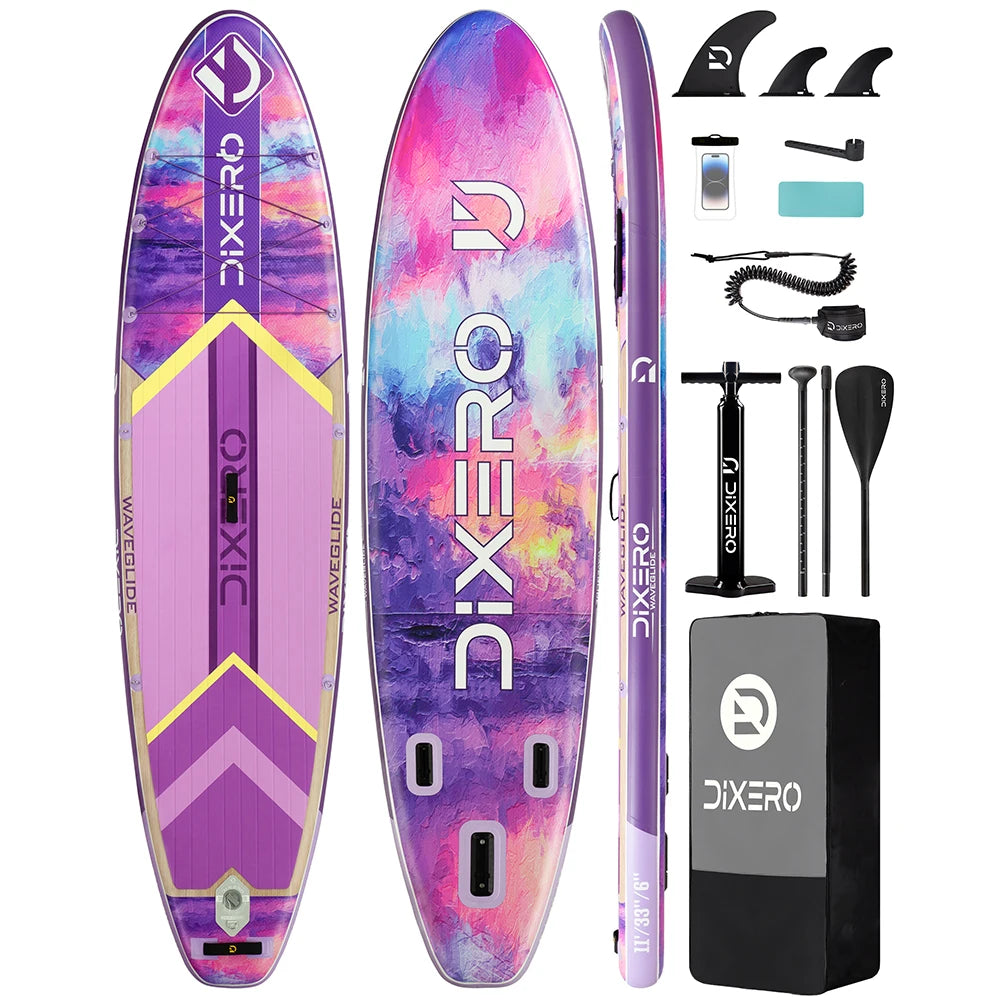 Fast Shipping Inflatable Paddle Board 11''x33''x6'' Adult sup Daska Portable 350LBS Stand up Paddle Board with Accessories