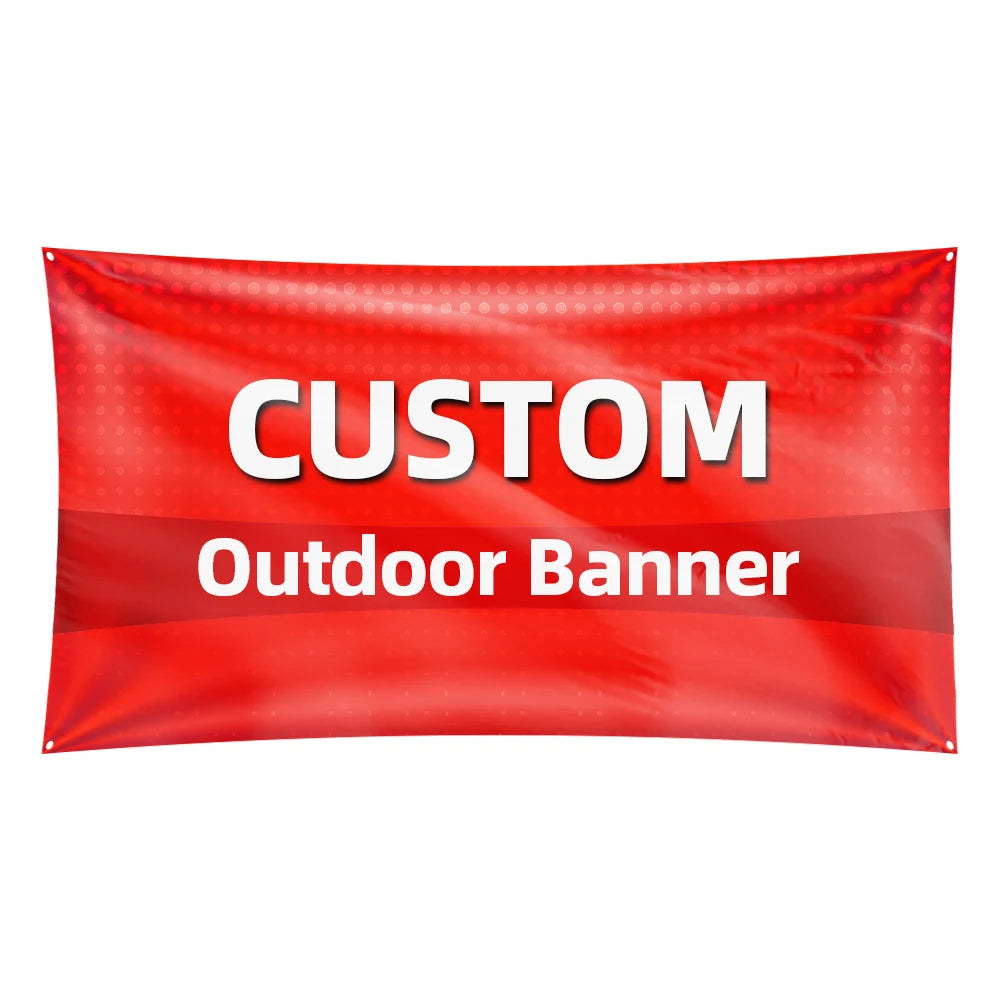 Outdoor Custom Name Large Banner Promotional Exhibition Banner Sign Business Advertising Storefront Uv Vinyl Banner