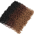 Faux Locs Crochet Hair  Gypsy Locs  Ombre Crochet Hair 18"Synthetic Braiding Hair Extensions