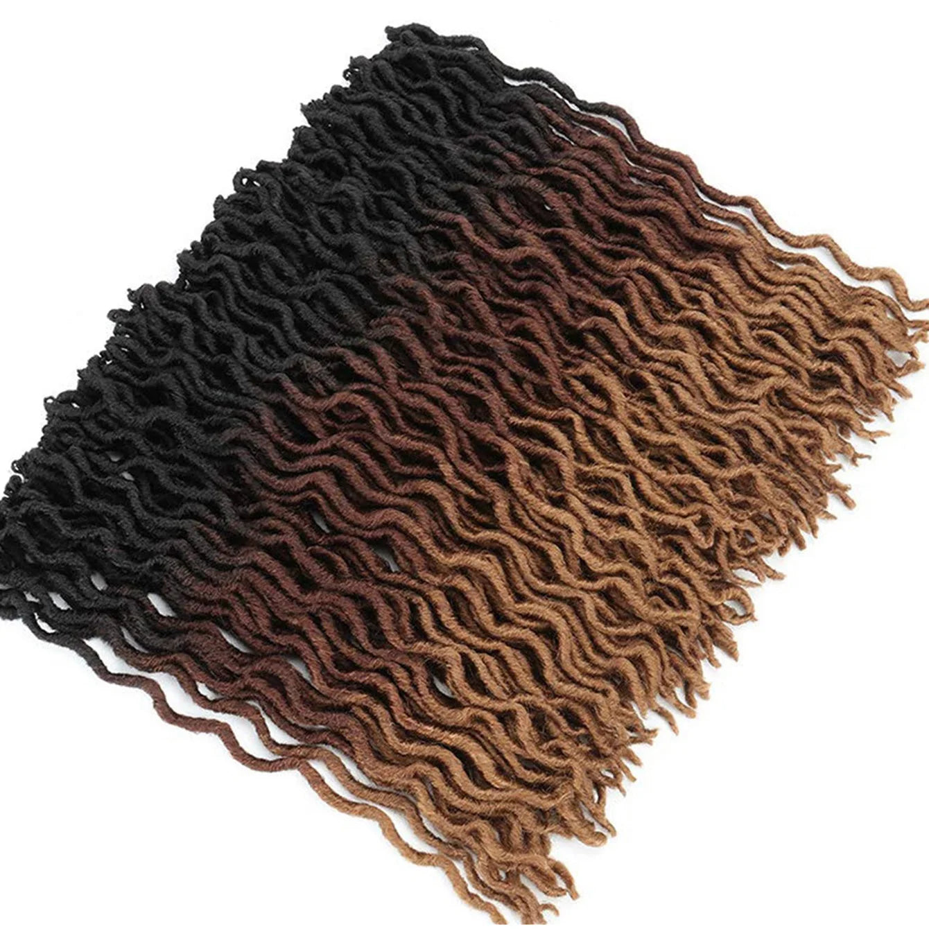 Faux Locs Crochet Hair  Gypsy Locs  Ombre Crochet Hair 18"Synthetic Braiding Hair Extensions