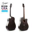 Low Action Guitar Smiger  Vintage Black Western Steel String Folk Acoustic Guitar