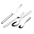 High Quality Dishwasher Safe Silver Cutlery Mirror Knives Forks and Spoons  4 Piece Flatware Set for Bar Silverware