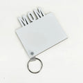 RubySub Wood MDF Sublimation Keychain Mon/Dad Cheap Double Sided Heat Thermal Transfer Printing MDF Keychain