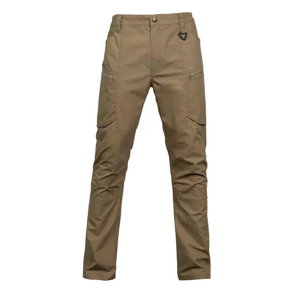 New Tactical Multifunction Casual Loose Mid Plus Size Breathable Canvas Outdoor Work Pants for Men