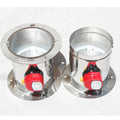 Dia. 4" 5" 6" 8" 10" Round Ventilation Duct Damper Stainless Steel Motorized air Damper with Flanges and Motor 220v 24v 12v