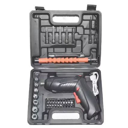 Household Mini Electric Screwdriver Drill Tool Set Rechargeable Multifunctional Home Warranty OEM Support