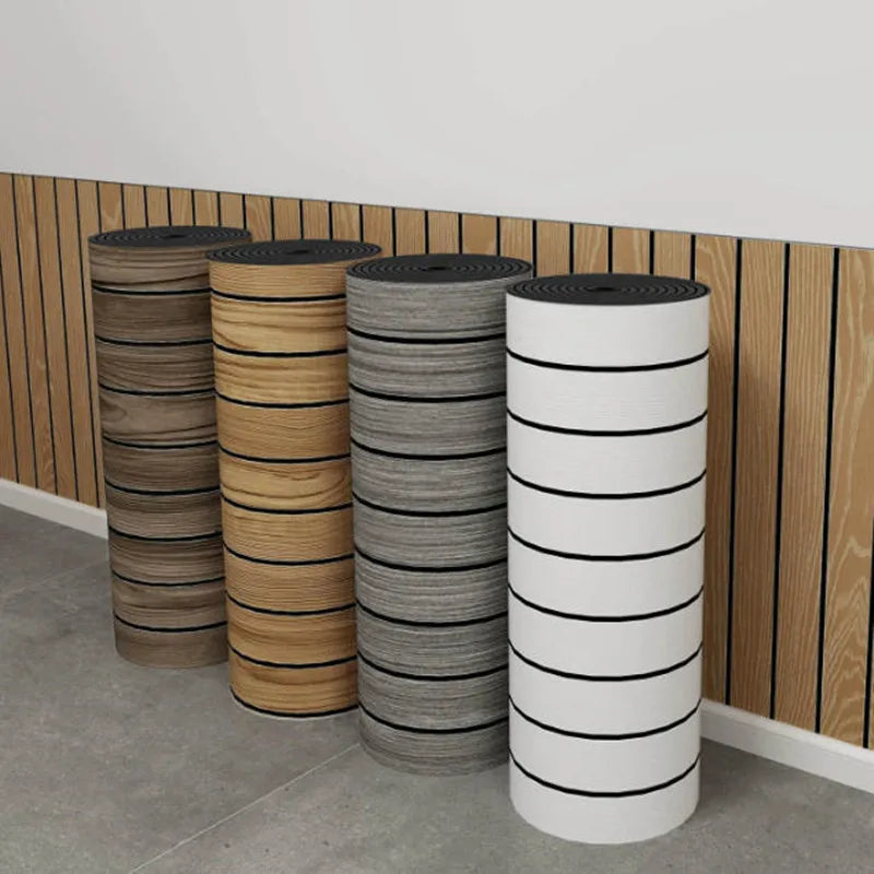 Hot Sale Modern Self-Adhesive PVC Kitchen Stripes Plaid Panel Wallpaper Anti-static Sound-Absorbing Waterproof Fireproof
