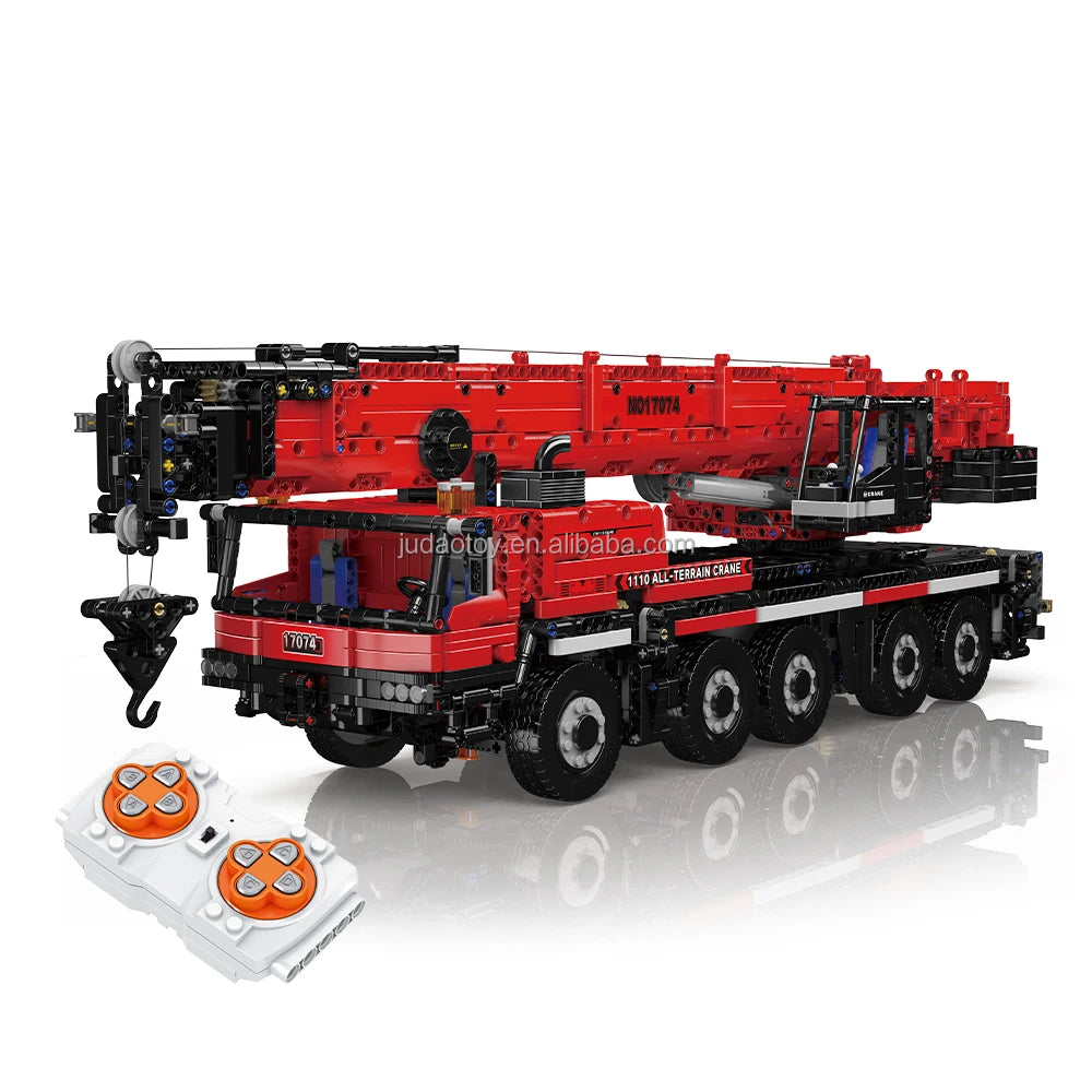 MOULD KING 17074  LTM1110 Crane puzzle Building Blocks Kits 3218pcs APP Motorized Tuck MOC Puzzle Toys for Kid Christmas Gift