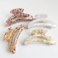For Jachon Large Acetate Cellulose Hair Claw Clip for Women Banana Hair Decoration Clip for Girls