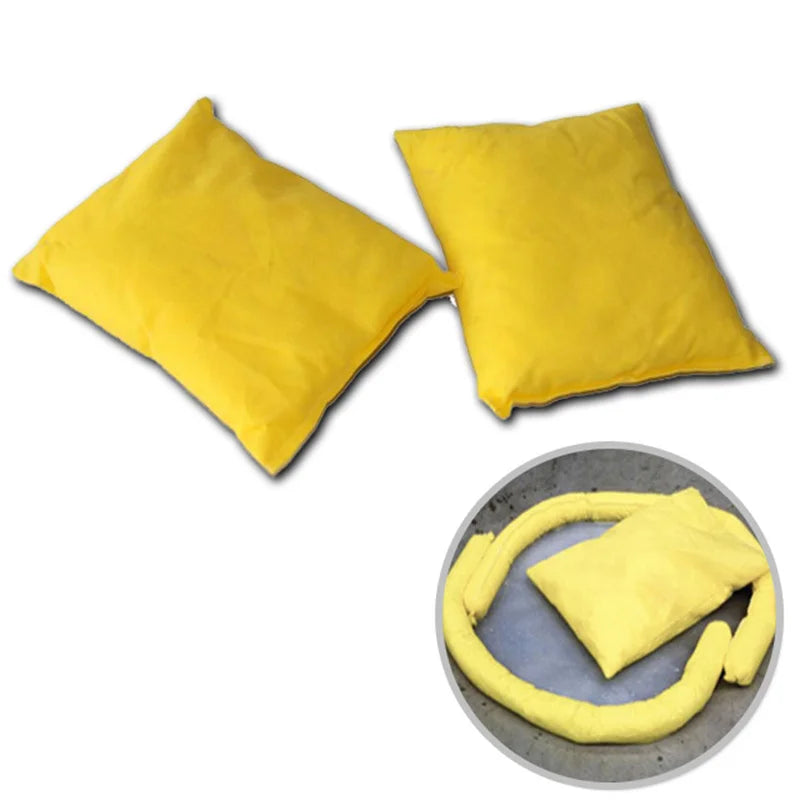 Industrial Eco-friendly PP Hazardous Yellow Meltblown Chemical Absorbent Boom Pillow Environmental Product for Absorption