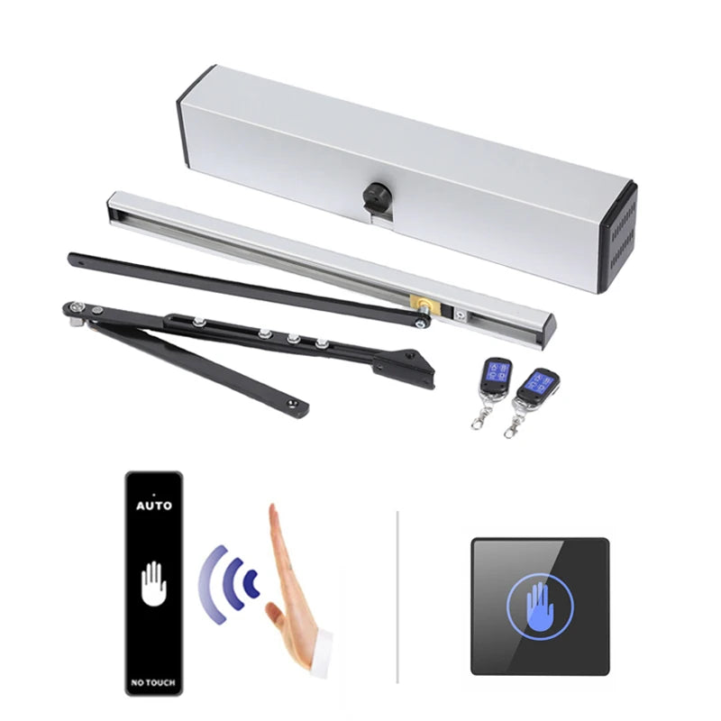 Smart Modern Automatic Door Operator Electric Swing Door Closer/Opener Office Buildings 30-50m Remote Control 1 Year 120kg