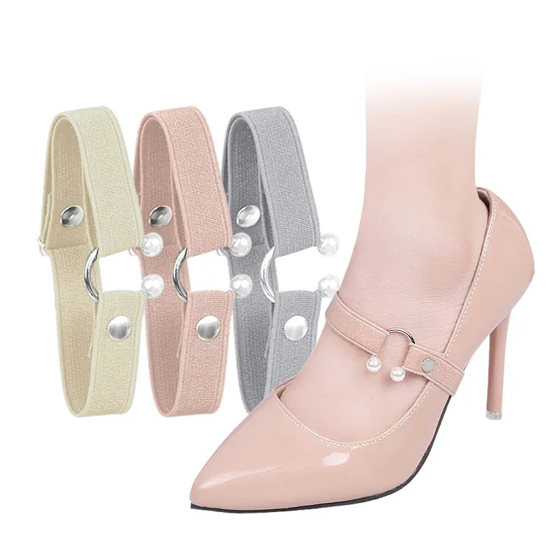 Adjustable High Elastic Elastic Straps Shoelaces No Install Anti-drop High-heeled Shoelace Elastic Straps for Shoes