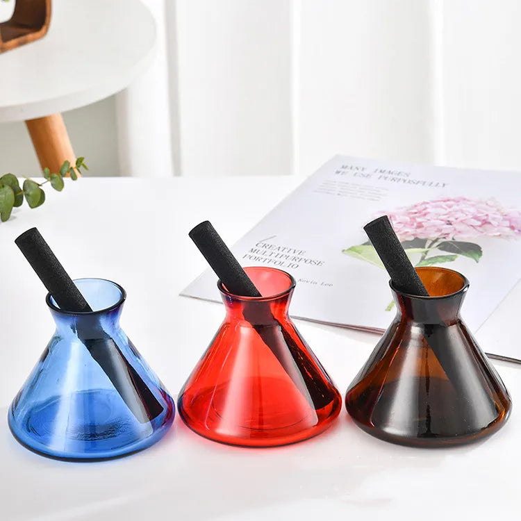 Aromatherapy Fragrance Oil Air Home Aroma Scent Reed Diffuser Hotels Glass Empty Bottle