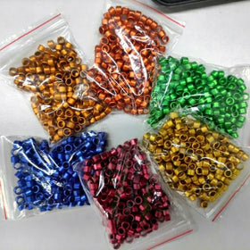 2022 UK Color Finches Canaries Leg Foot Bands Dove Pigeon Aluminium Bird Rings for Bird Ringing Banding