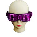 Rechargeable LED Light-Up Party Glasses Change Message App for Diwali Ramadan Graduation Valentine's Day Thanksgiving