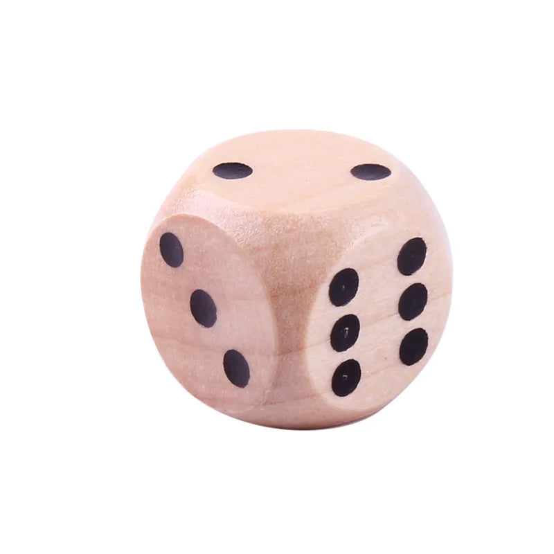 374 Factory Direct Round Corner 16mm 6Sides Customize Game Dice Cube Toys Colorful Blank Wooden Dice