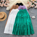 Lace A-Line Skirt Women Casual High Waist Lace Midi Skirts for Girls Elegant Skirt Clothes Women Wholesale