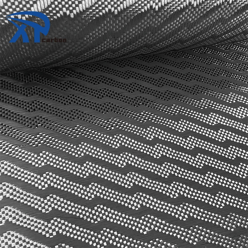 Heat-Insulation Aerospace Carbon Fiber 3k Jacquard Upholstery Carbon Fiber Fabric Cuben Fiber Fabric for Making Car Parts