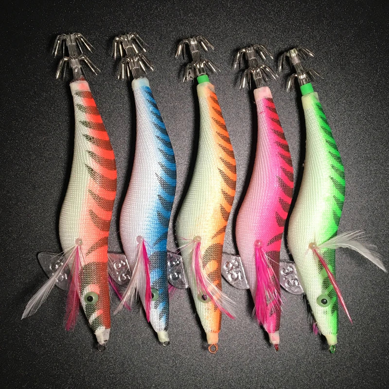 Octopus Fishing Lures Hard Squid Jigs Shrimp Cuttlefish Squid Hook Rigs Artificial Bait Sea Fishing