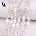 Wholesale 13x18mm Oval Cultured Freshwater Pearl Beads Water Drop Shape Loose Pearls for Jewelry Making Natural Pearl Beads