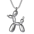 Hiphop Jewelry Stainless Steel Balloon Dog Pendant Necklace