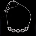 Sterling Silver 4*5mm Semi Mount Bracelet Empty Support Blank Claw Setting S925 Base Holder Without Center Stone for Inlay DIY