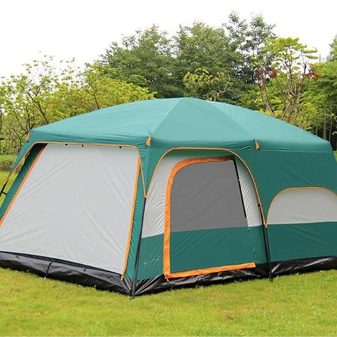 Extra Large 1 Room Tent with Straight Bracing Type Popup Automatic Instant Quick Camping for Family Outdoor and Indoor Use
