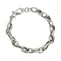 YHT029 Thick Silver Bracelet for Women Sterling Silver 925 Woman's Rope Chain Bracelet with S Clasp Link Bracelets MegaBDM