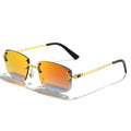 HBK Wholesale Custom Sun Glasses Mirror Sunglasses Custom logo UV400 Rimless Sunglasses