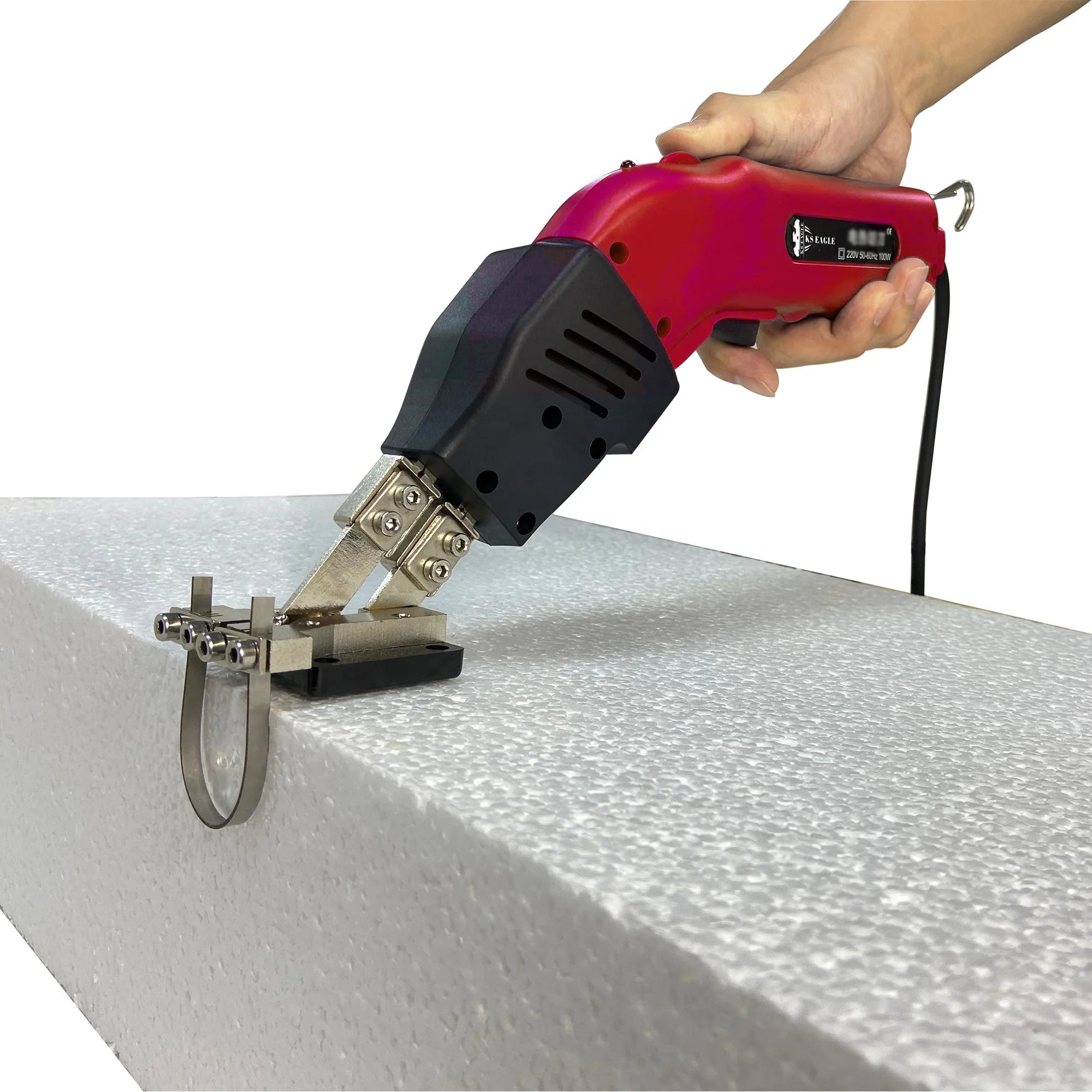 KS EAGLE 100mm 100W Professional EPS EVA XPS Hot Wire Foam Board Hole Cutting Tool Portable Electric Sponge Cutter Hot Knife