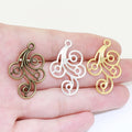 Antique Bronze Christmas Bridal Hair Accessories butterfly and Sun Shape Diy Hairpin Accessories Flower Piece Pendant