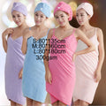Factory Promotion Hot Selling Custom Lady Girls Shower Towel Body Wrap Bathroom Dress Wearable Towel Sets
