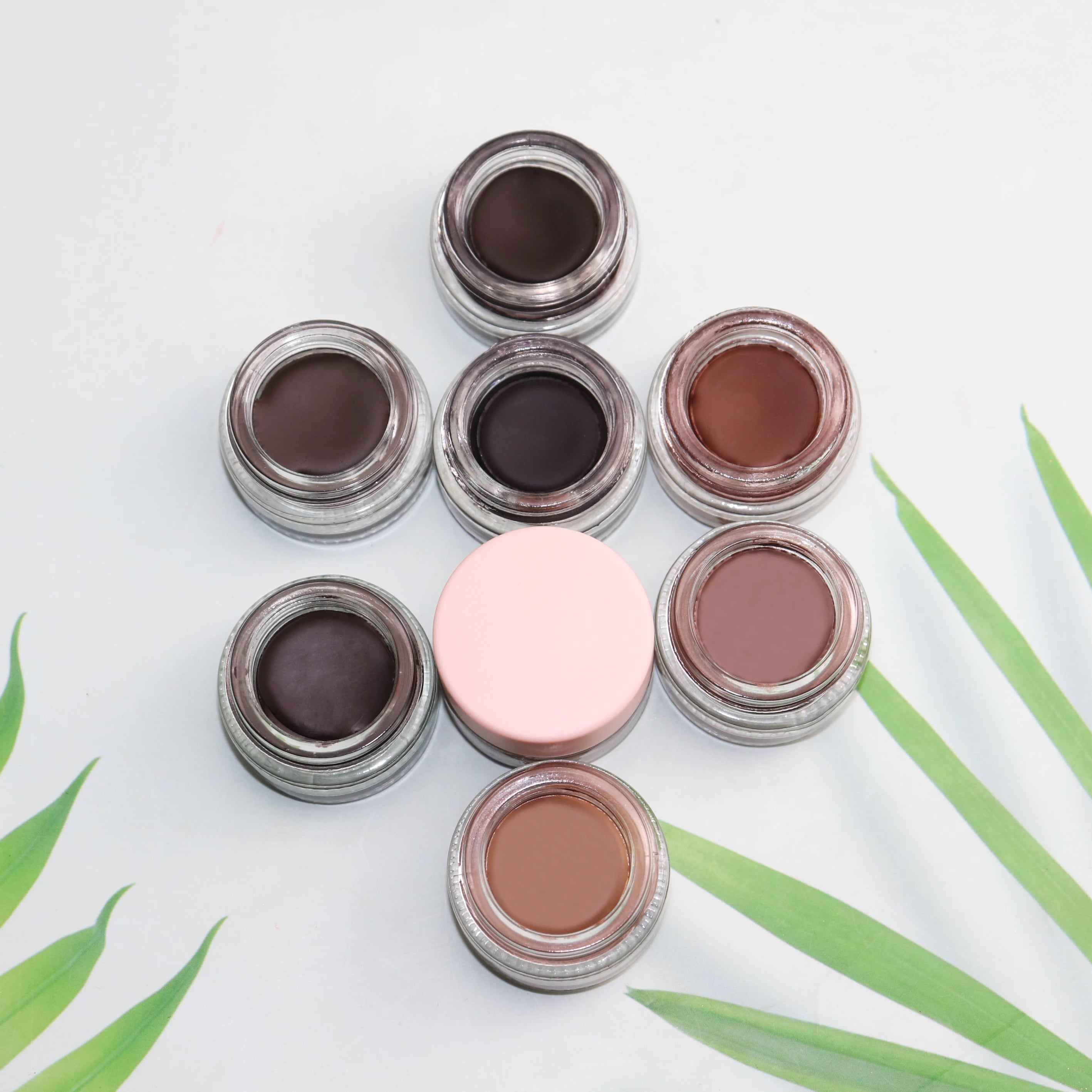 Eyebrow Gel Tint 8 Colors Makeup Kit Brown Eye Brow Cream Paint Enhancer Wax 24 Hours Long Lasting Eyebrow Gel Private Label